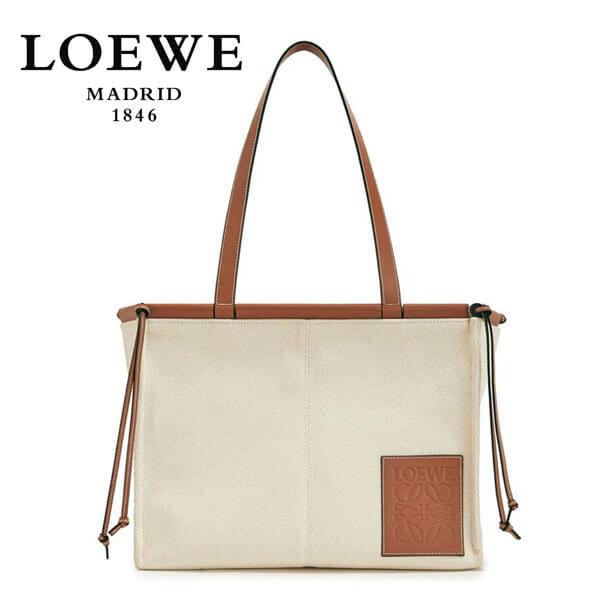 ∞∞ LOEWE ∞∞ロエベ クッショントート コピー Cushion small leather-trimmed canvas Tote bag 330.02AA93